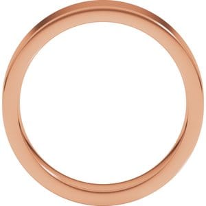 Rings 10K Rose 5 mm Comfort-Fit Flat Band Size 9.5