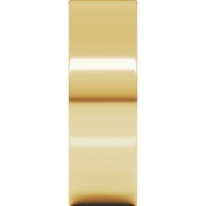 14K Yellow 7 mm Comfort-Fit Flat Band Size 8 - Christopher Fine Diamonds