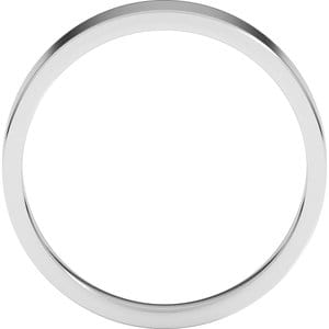 Rings Sterling Silver 5 mm Tapered Flat Band Size 9.5