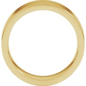Rings 14K Yellow 7 mm Comfort-Fit Flat Band Size 6.5