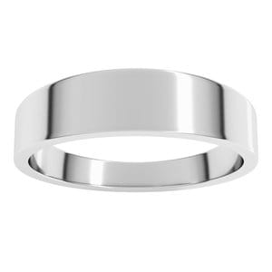 Rings Sterling Silver 5 mm Tapered Flat Band Size 9.5