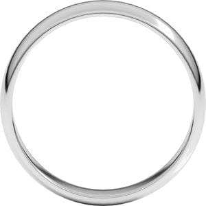 Rings Sterling Silver 5 mm Lightweight Half Round Band Size 7.5