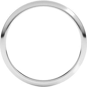 Sterling Silver 2 mm Half Round Band Size 2.5
