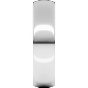Rings Sterling Silver 5 mm Lightweight Half Round Band Size 7.5