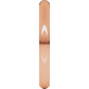 Rings 14K Rose 2.5 mm Comfort-Fit Half Round Band Size 5.5
