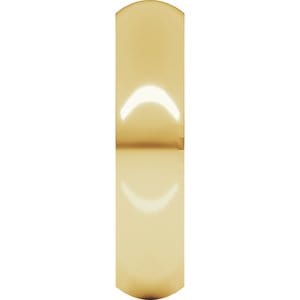Rings 14K Yellow 4.5 mm Comfort-Fit Half Round Band Size 9