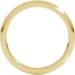 Rings 18K Yellow 1.5 mm Comfort-Fit Half Round Band Size 5.5