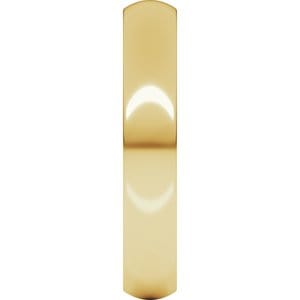 Rings 14K Yellow 4 mm Heavyweight Comfort-Fit Half Round Band Size 8.5