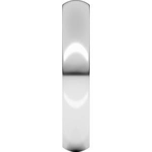 Rings Sterling Silver 4 mm Heavyweight Comfort-Fit Half Round Band Size 11