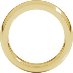 Rings 14K Yellow 6 mm Heavyweight Comfort-Fit Half Round Band Size 10.5