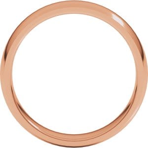 Rings 10K Rose 5 mm Lightweight Comfort-Fit Half Round Band Size 12
