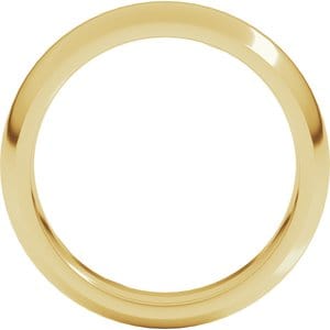 Rings 14K Yellow 4.5 mm Comfort-Fit Half Round Band Size 9