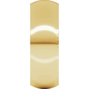 Rings 14K Yellow 7 mm Comfort-Fit Half Round Band Size 3.5