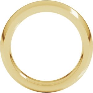 Rings 18K Yellow 5 mm Heavyweight Comfort-Fit Half Round Band Size 8.5