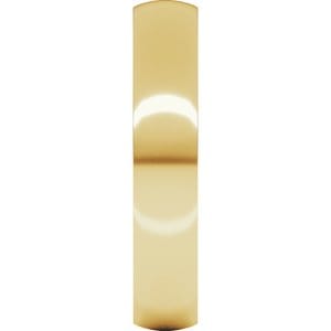 Rings 22K Yellow 4 mm Lightweight Comfort-Fit Half Round Band Size 9.5