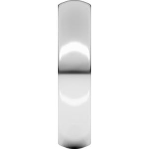 Rings Palladium 5 mm Heavyweight Comfort-Fit Half Round Band Size 10