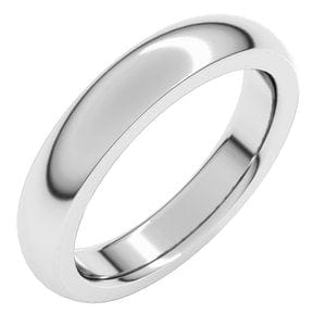 Rings Sterling Silver 4 mm Heavyweight Comfort-Fit Half Round Band Size 11