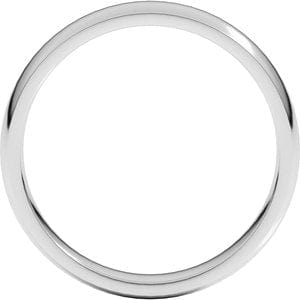 Rings Sterling Silver 4 mm Lightweight Comfort-Fit Half Round Band Size 10.5