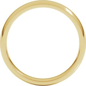 Rings 22K Yellow 4 mm Lightweight Comfort-Fit Half Round Band Size 9.5