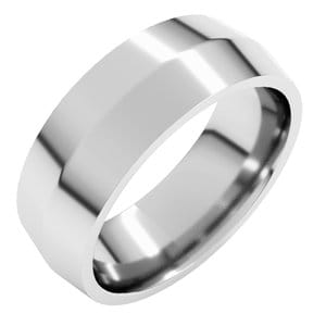 Sterling Silver 7 mm Comfort-Fit Knife Band Size 10.5