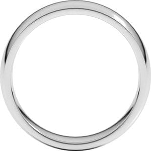 Rings Sterling Silver 6 mm Lightweight Comfort-Fit Half Round Band Size 11