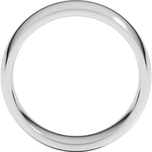 Rings Sterling Silver 8 mm Lightweight Comfort-Fit Half Round Band Size 7