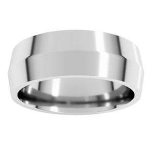 Sterling Silver 7 mm Comfort-Fit Knife Band Size 10.5
