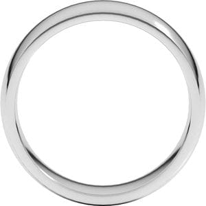 Rings Platinum 7 mm Lightweight Comfort-Fit Half Round Band Size 13.5
