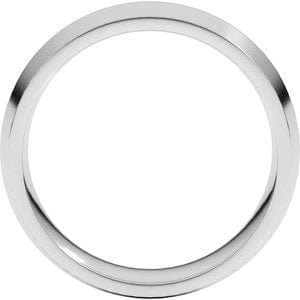 Sterling Silver 7 mm Comfort-Fit Knife Band Size 10.5
