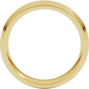Rings 14K Yellow 7 mm Comfort-Fit Knife Band Size 10