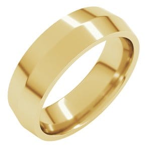 Rings 18K Yellow 6 mm Comfort-Fit Knife Band Size 10