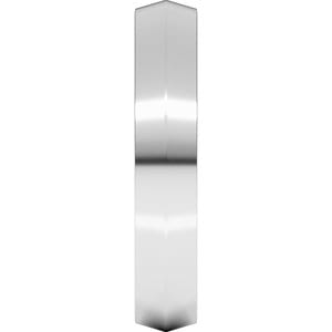 Sterling Silver 4 mm Comfort-Fit Knife Band Size 10