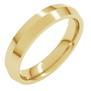Rings 14K Yellow 4 mm Comfort-Fit Knife Band Size 11.5