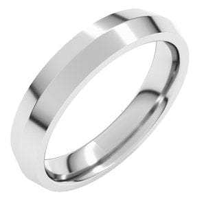 Sterling Silver 4 mm Comfort-Fit Knife Band Size 10