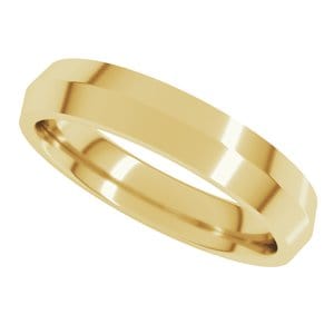 Rings 14K Yellow 4 mm Comfort-Fit Knife Band Size 11.5