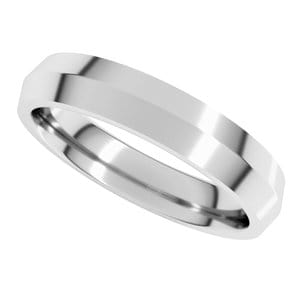 Sterling Silver 4 mm Comfort-Fit Knife Band Size 10