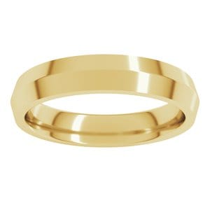 Rings 14K Yellow 4 mm Comfort-Fit Knife Band Size 11.5