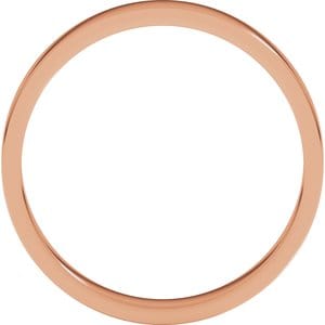 Rings 10K Rose 3 mm Flat Band Size 7