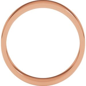 Rings 14K Rose 5 mm Flat Band Size 6
