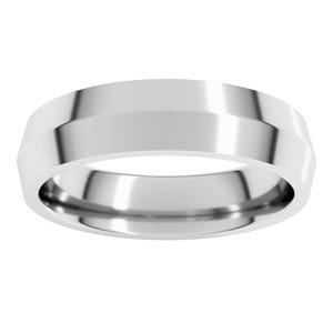 Sterling Silver 5 mm Comfort-Fit Knife Band Size 11