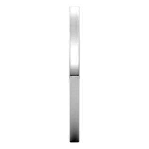 Rings 14K White 1.5 mm Flat Band Size 9