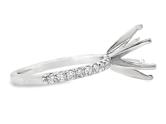 PLATINUM 9MM RBC 1/3CTW LG RBC ACCENT ENG RING