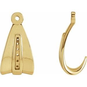 Earring Jackets 14K Yellow Earring Jacket  Mounting