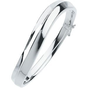 Bracelets Sterling Silver 10 mm Hinged Bangle 6 1/2" Bracelet