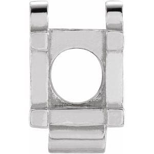 Trims 14K White 4.1 mm Round Bracelet Link