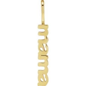 14K YELLOW MAMA CHARM/PENDANT