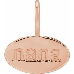 14K ROSE NANA CHARM/PENDANT