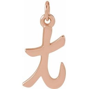14K ROSE PETITE INITIAL T PENDANT