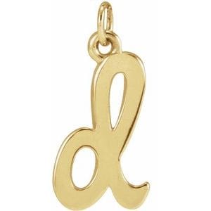 14K YELLOW PETITE INITIAL D PENDANT