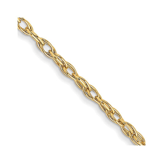 24 / 1.15 10k 1.15mm Carded Cable Rope Chain